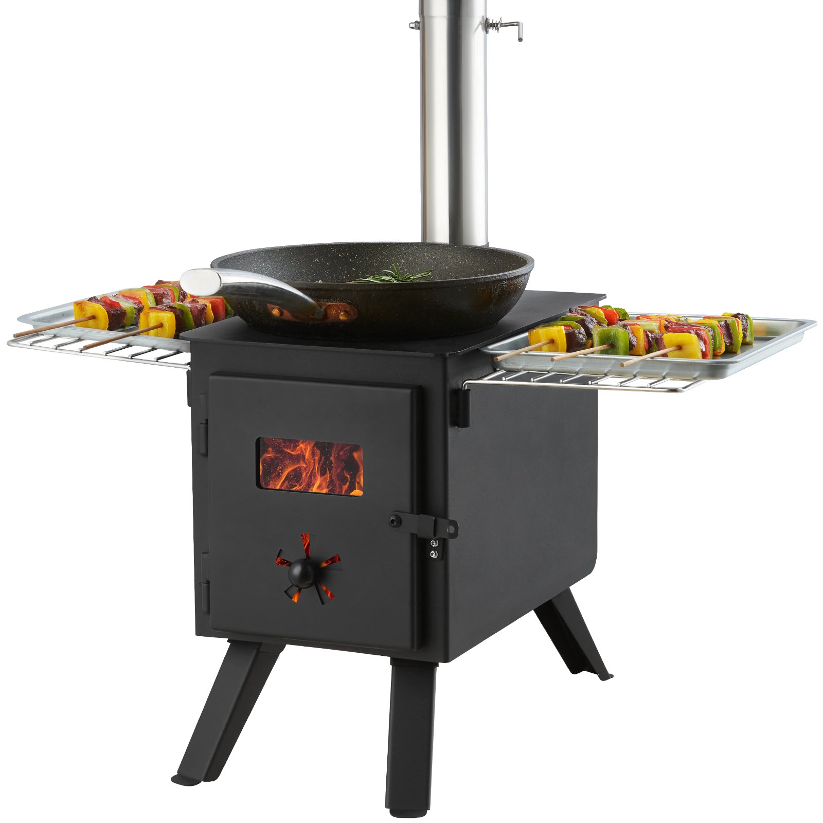 Wood Stove, 86 Inch, Alloy Steel Camping Tent Stove